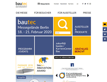 Tablet Screenshot of bautec.com